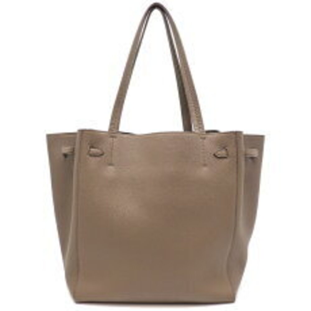 Celine Cabas Phantom Shoulder Bag Taupe Calfskin - Picture 2 of 9